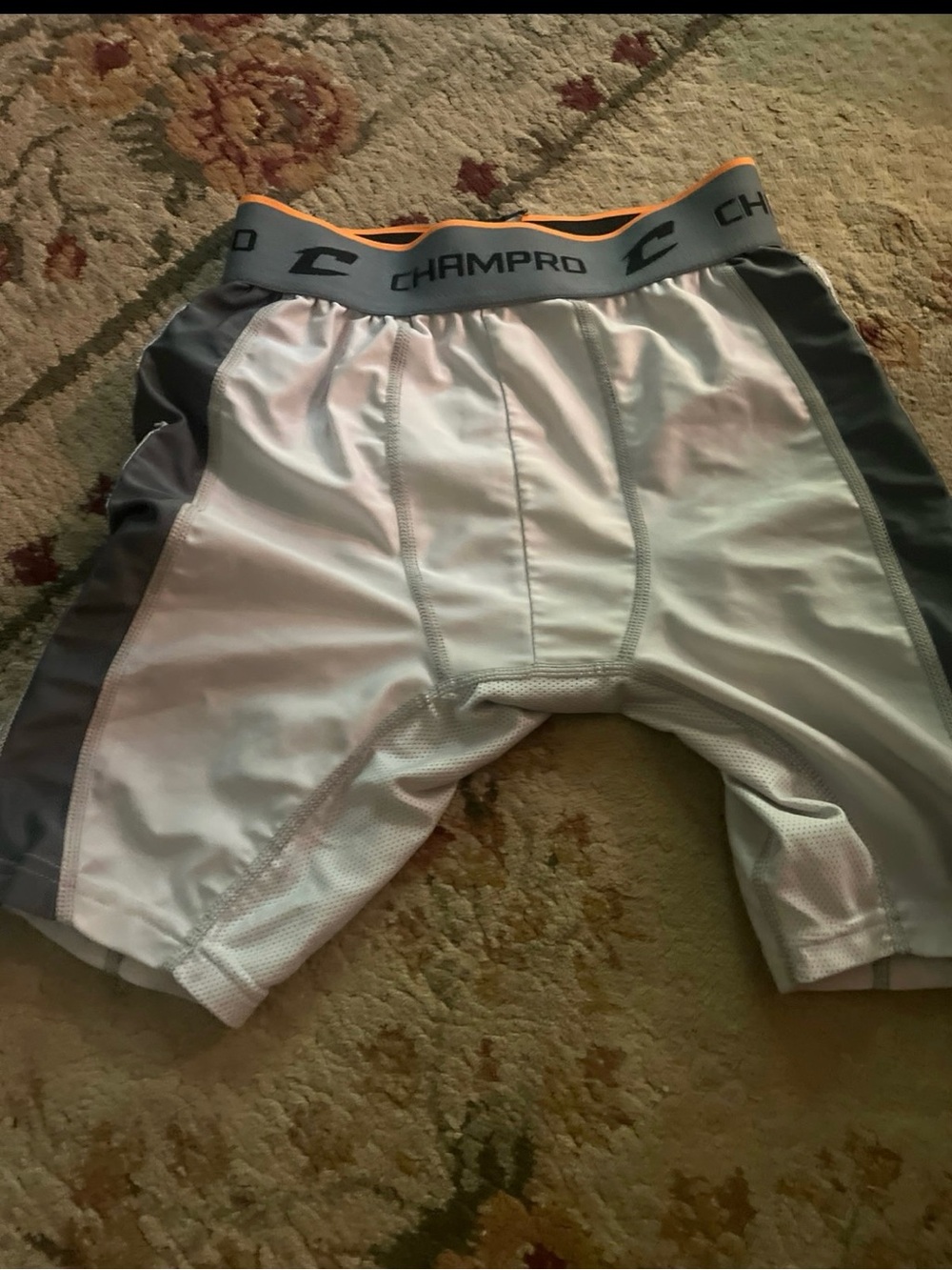 White and Gray Compression/Sliding Shorts